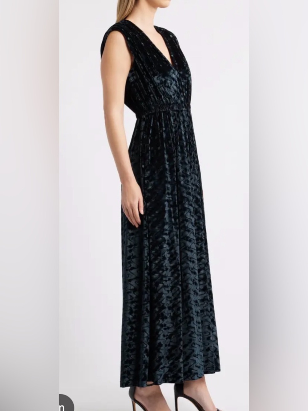 Sam & Jess The Marley Texture Velvet Maxi Dress Size 18